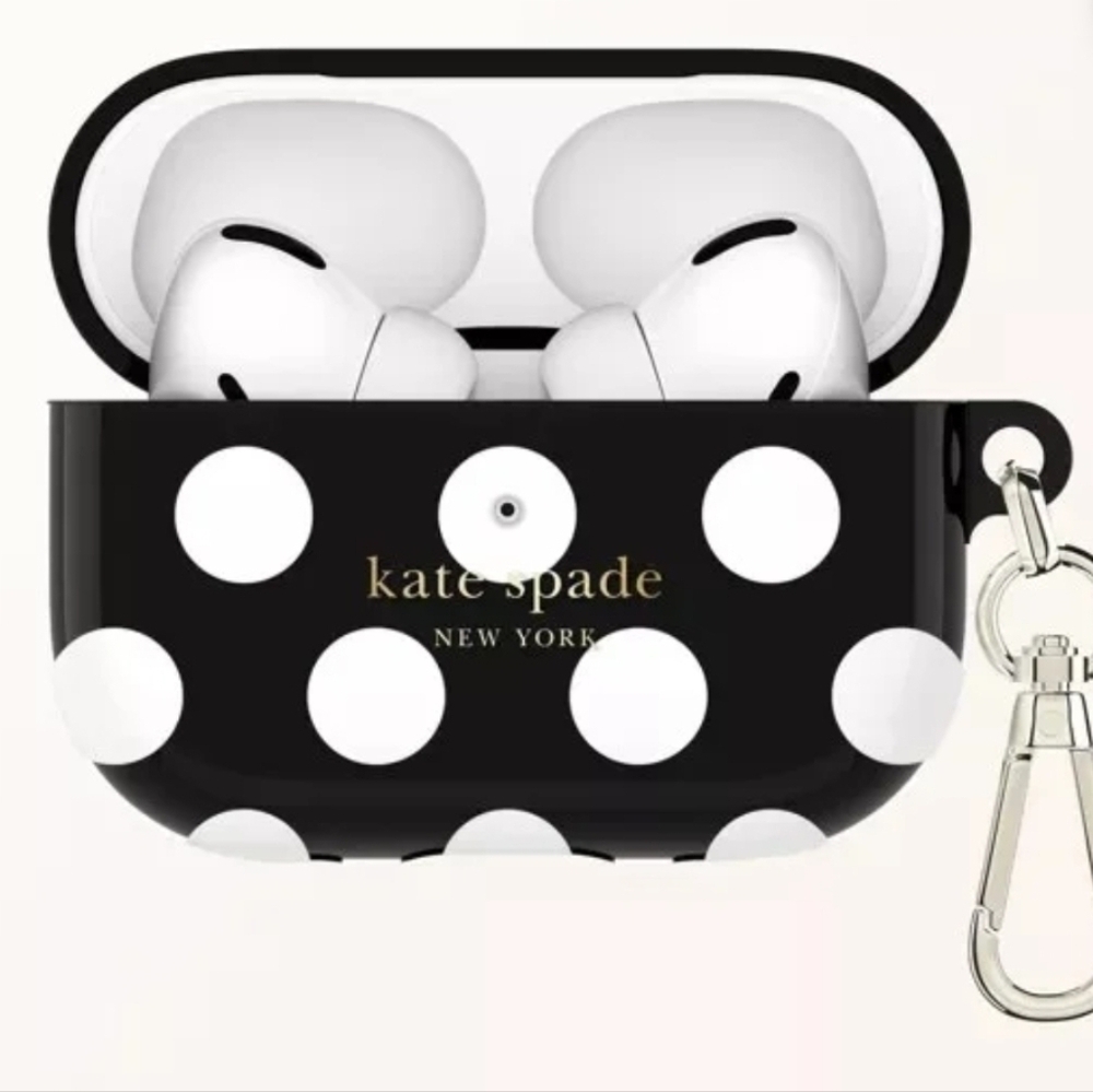 Kate Spade NY 'Polka Dot' Protective Case for AirPods Pro 1st & 2nd Gen New